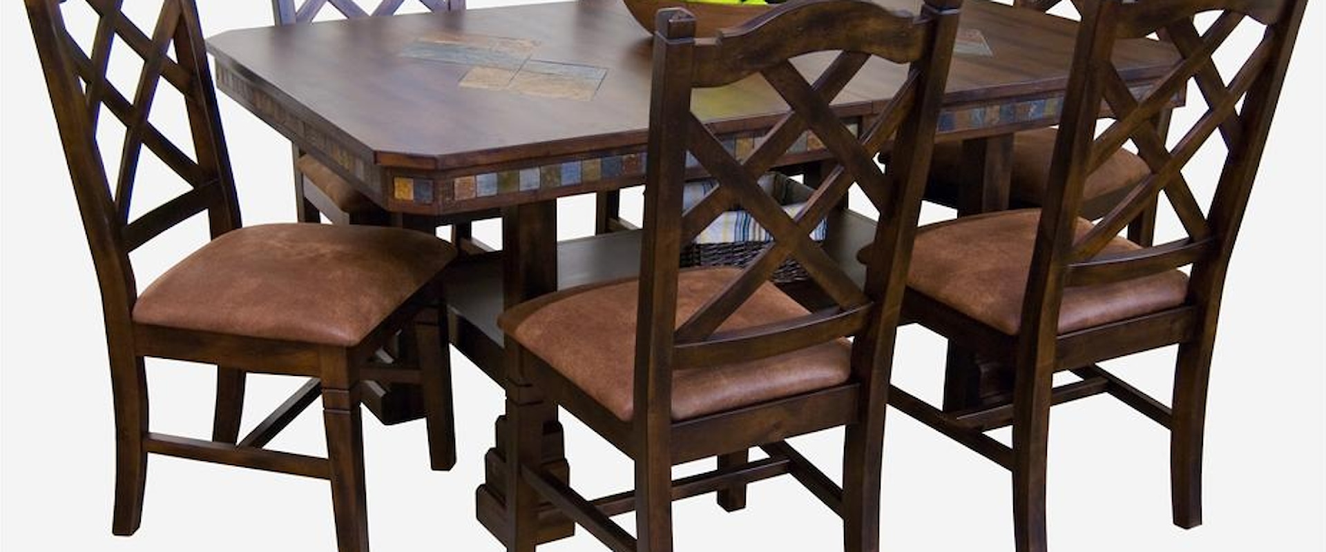 Traditional Rectangular Dining Table and Chair Set