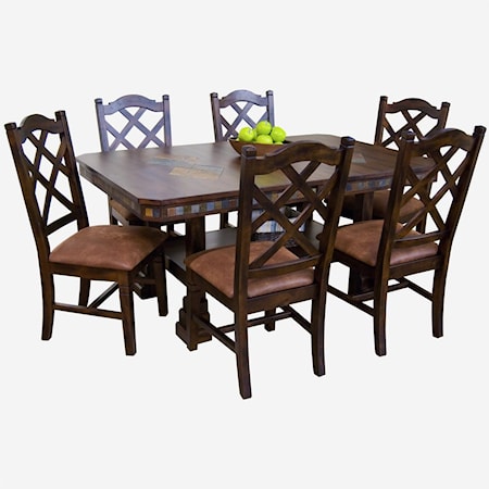 Rectangular Dining Table and Chair Set