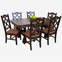 Traditional Rectangular Dining Table and Chair Set