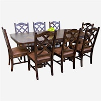 Traditional Rectangular Dining Table and Chair Set