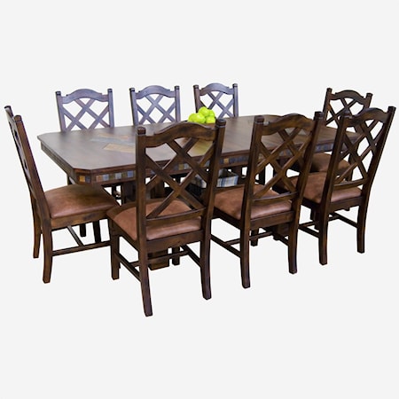 Rectangular Dining Table and Chair Set