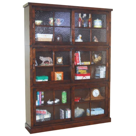 Traditional 6 Door 12 Shelf Closed Bookcase