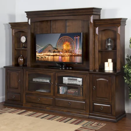 6Pc Entertainment Wall