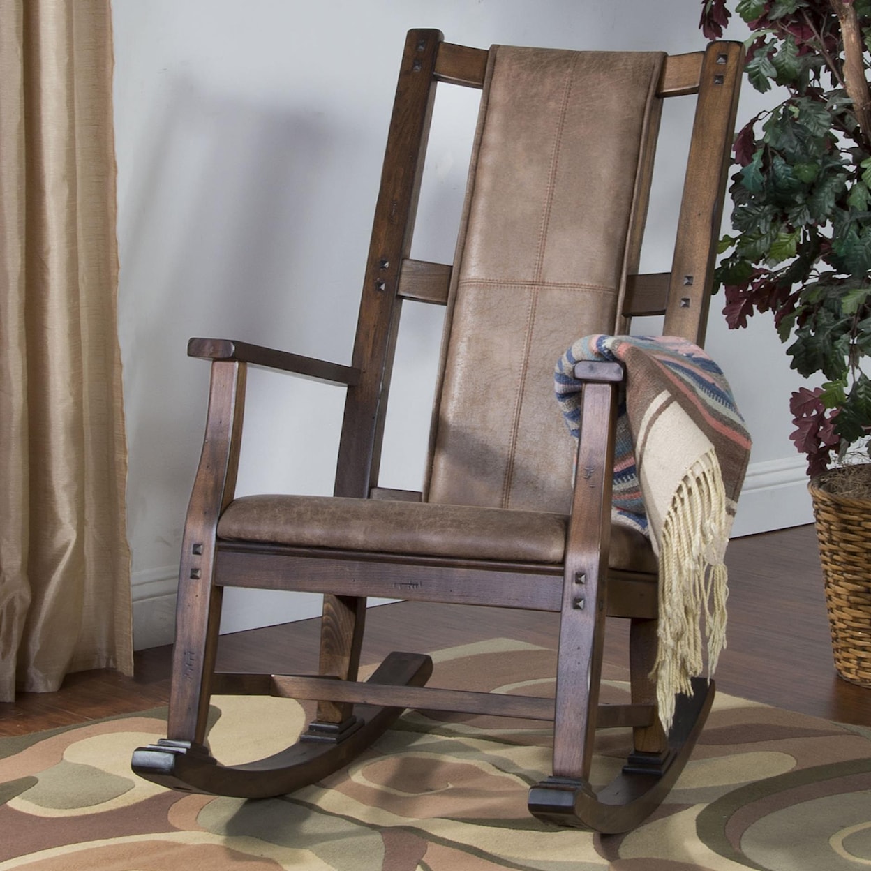 Sunny Designs Savannah AUGUSTA BLACK ROCKING CHAIR |