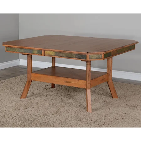 Dual Height Dining Table w/ 2 Butterfly Leaves