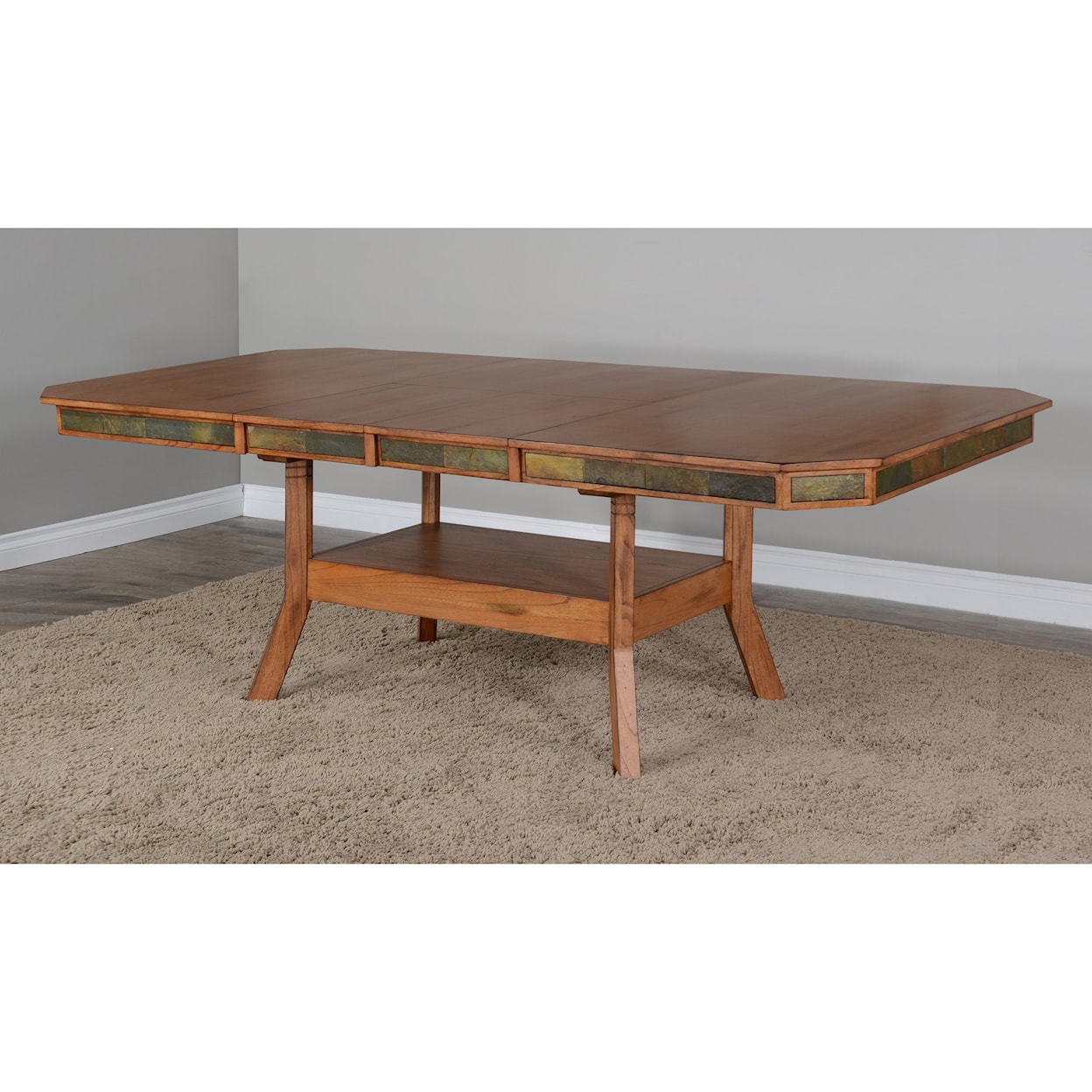 Sunny Designs   Dual Height Dining Table w/ 2 Leaves