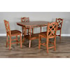 Sunny Designs   Dual Height Dining Table w/ 2 Leaves