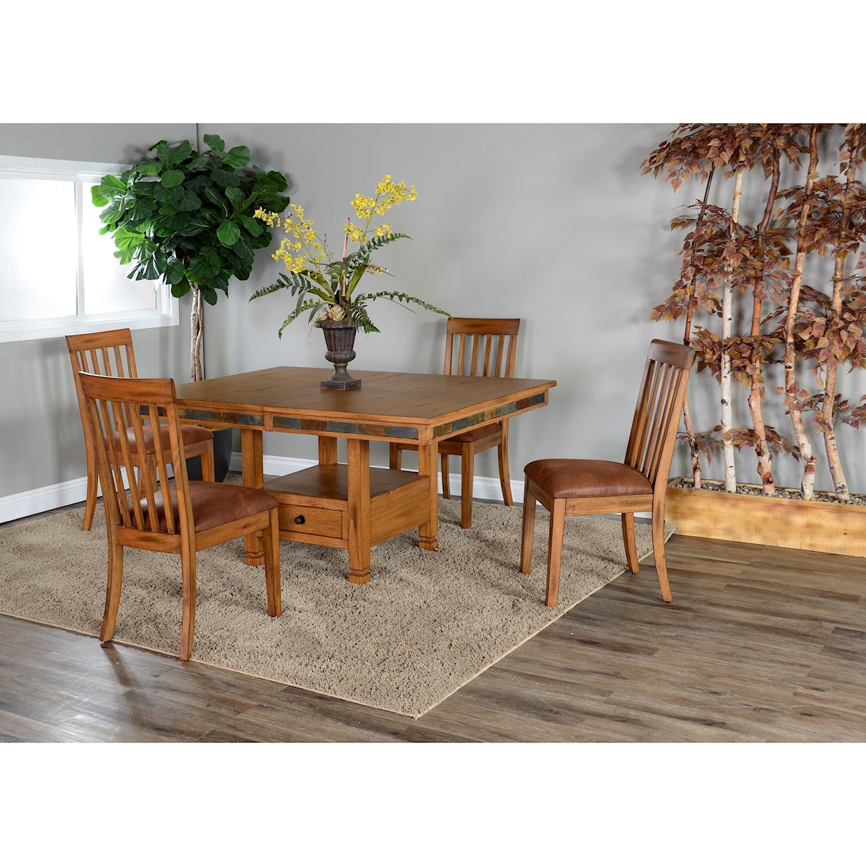 Sunny Designs Sedona Dining Table and Chair Set