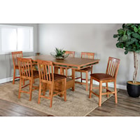 Pub Table Dining Set for Six