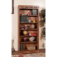 72"H Bookcase with Slate Tile Accents
