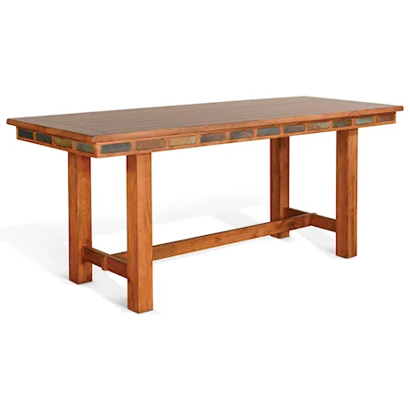 Counter Height Friendship Table with Slate Tiles