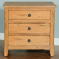 Night Stand with 3 Drawers