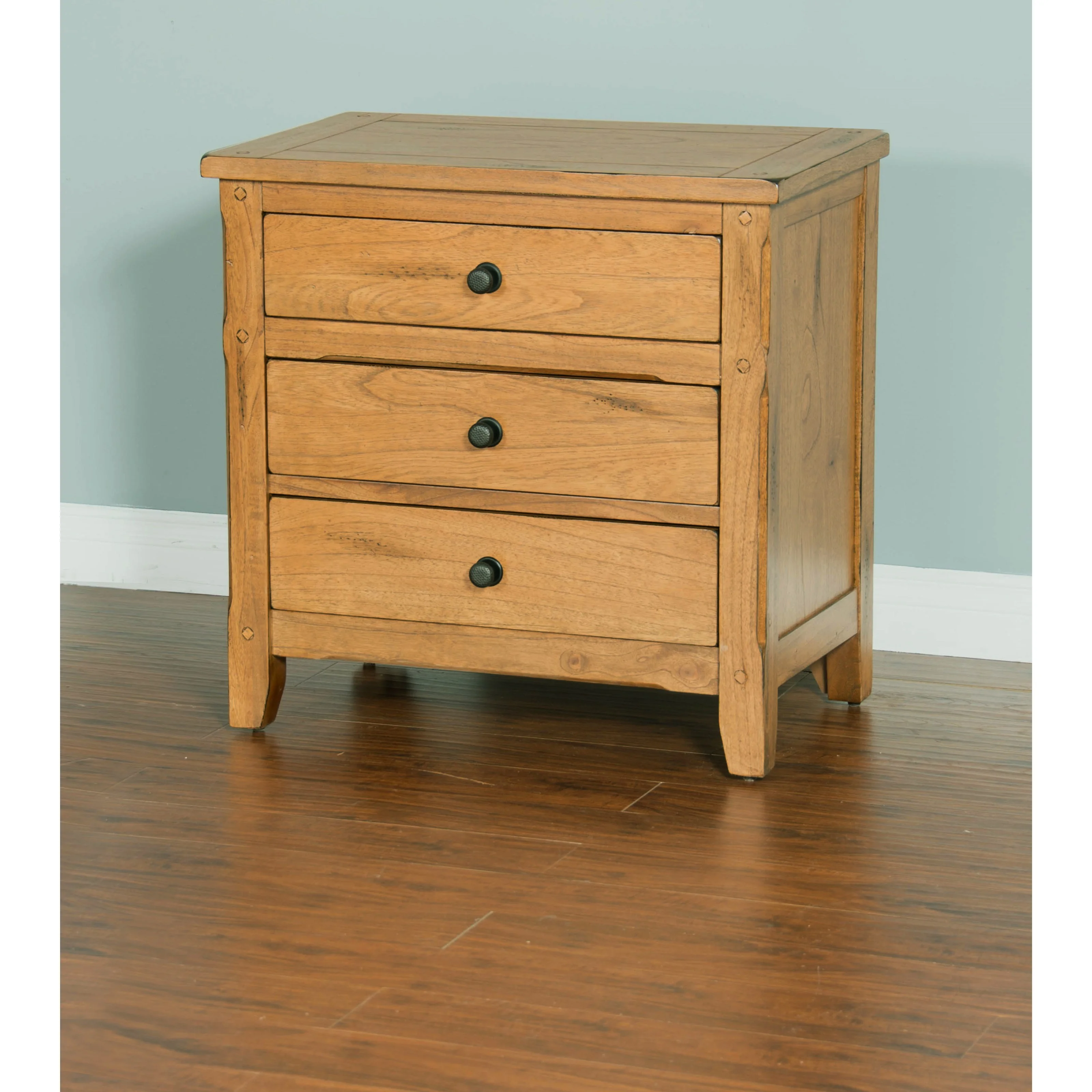 Sunny Designs Sedona 2334RO-N Nightstand with 3 Drawers | Conlin's ...
