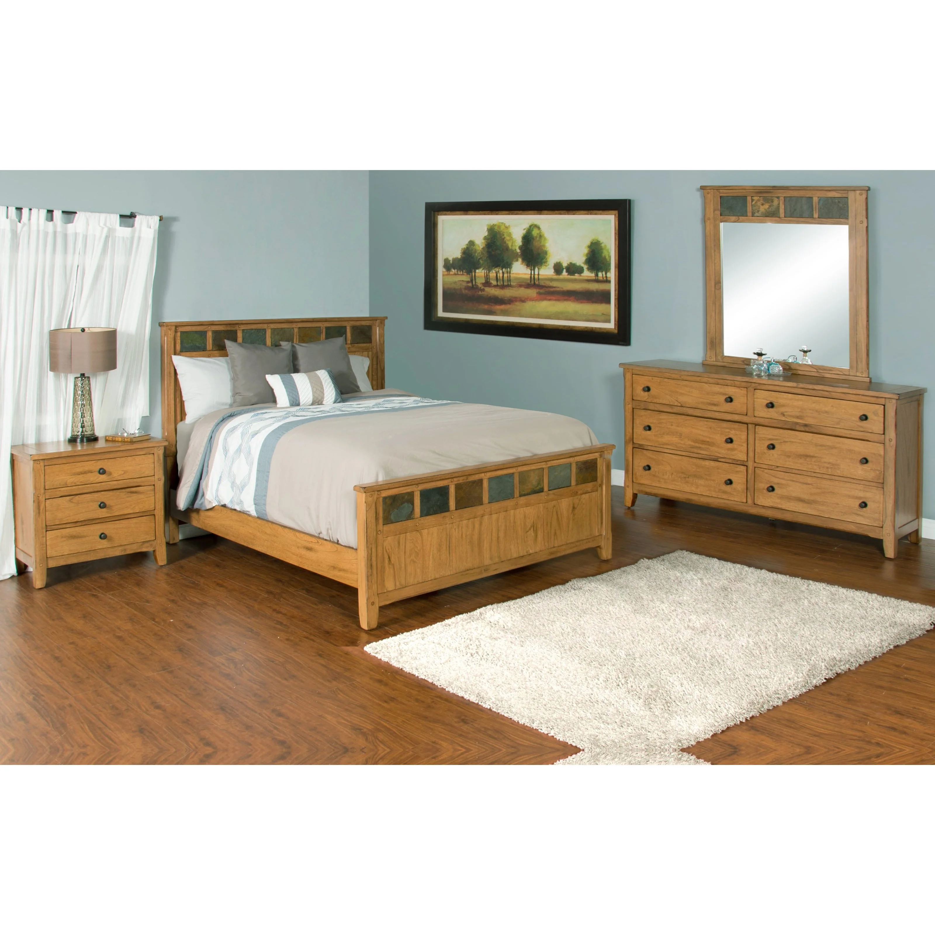 Sunny Designs Sedona 2334RO-N Nightstand with 3 Drawers | Conlin's ...