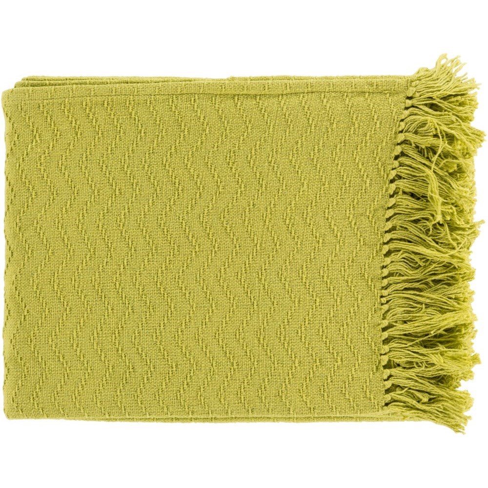 Surya Thelma THM6000 5060 Bright Yellow Throw Blanket Wayside Furniture Mattress Blankets Throws