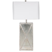 Antiqued Mirror Glam Table Lamp