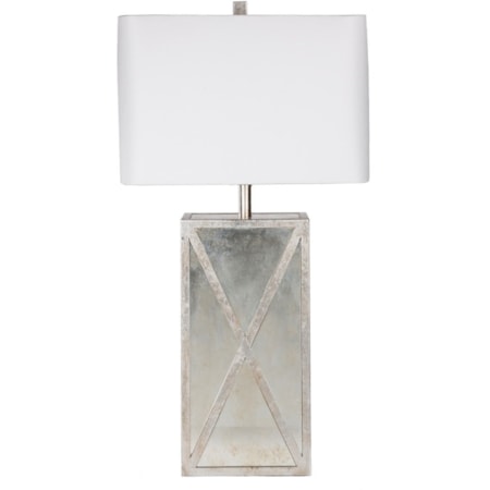Antiqued Mirror Glam Table Lamp