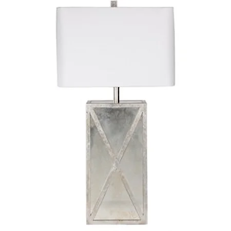 Antiqued Mirror Glam Table Lamp