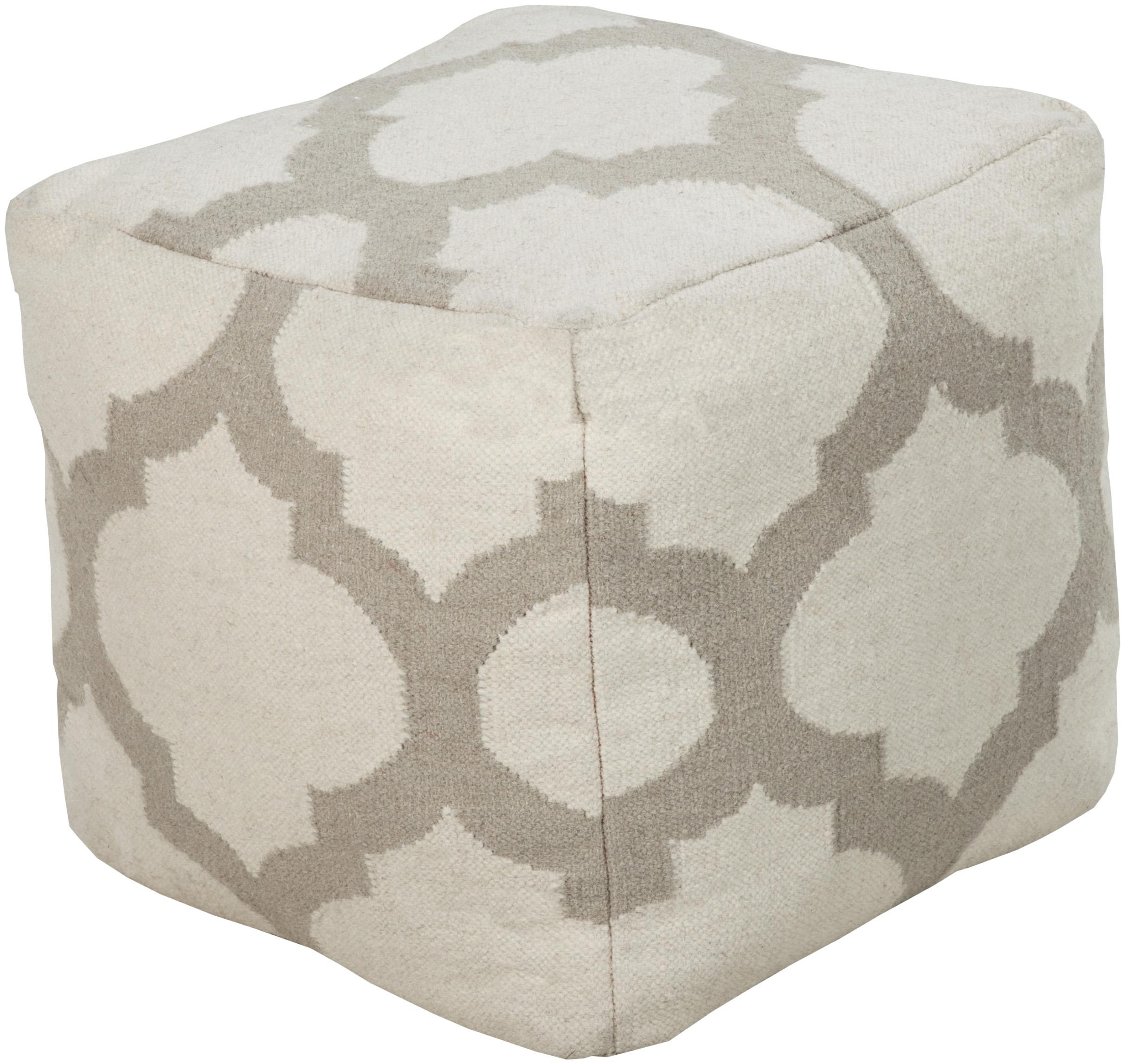 Surya Poufs POUF221 18" x 18" x 18" Pouf Belfort Furniture