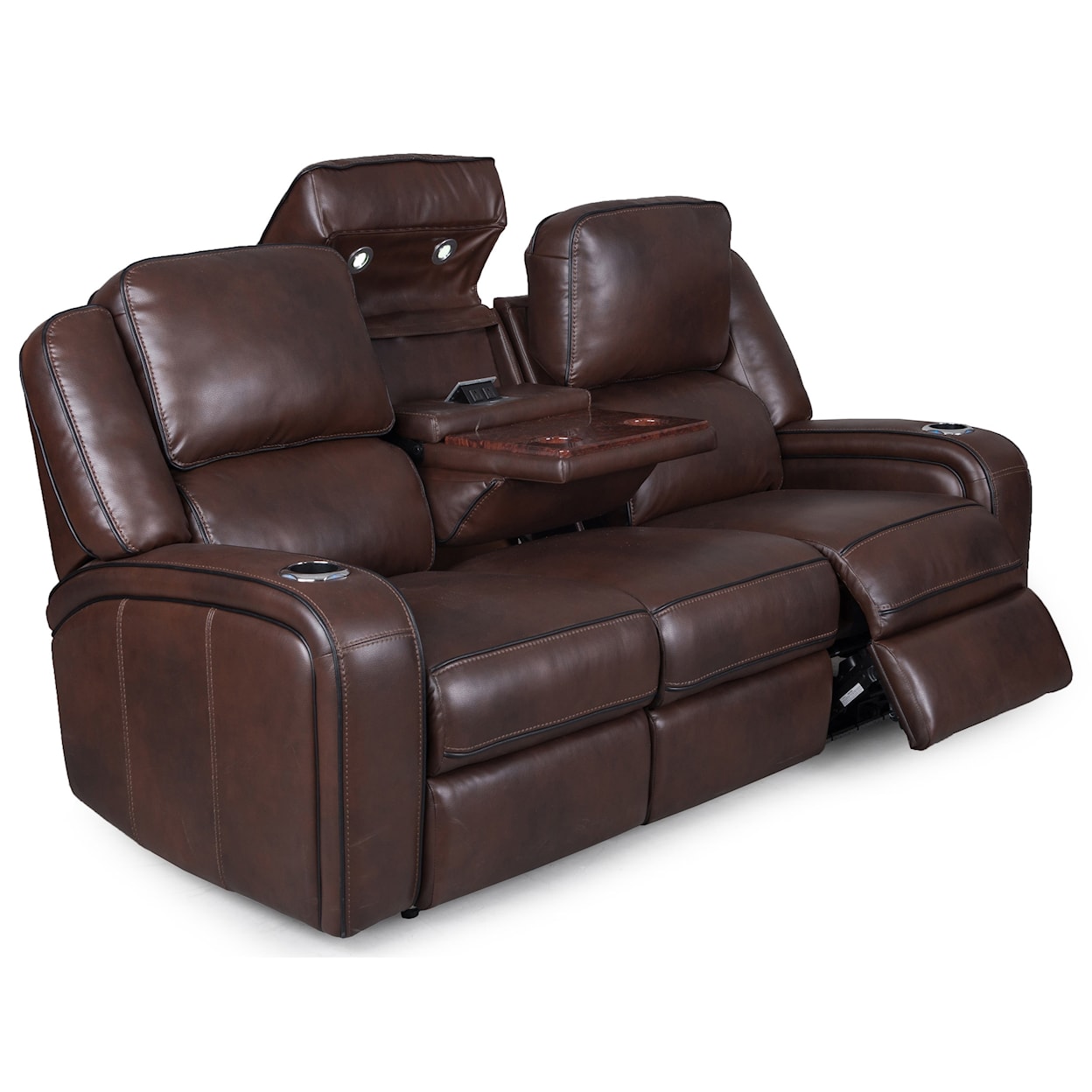 Synergy Home Furnishings Smart Comfort 514 Power Headrest Reclining Sofa