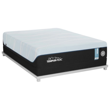 Twin XL Soft Tempur Material Mattress and Tempur-Flat High Profile Foundation