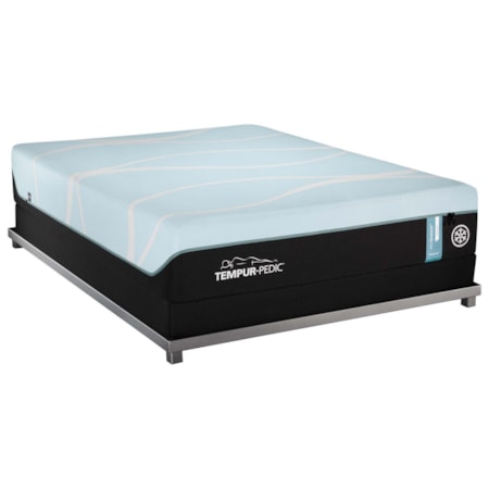 Cal King Medium Tempur Material Mattress and Tempur-Flat High Profile Foundation