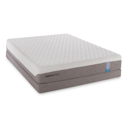 King Medium-Soft Mattress and Low Profile Foundation