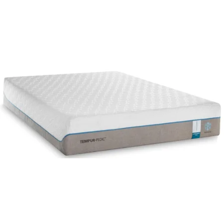Full Soft Mattress and Ecru Low Profile Foundation