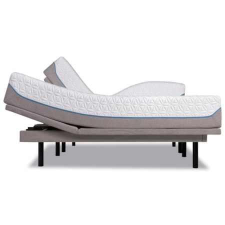 Full Soft Mattress and Tempur-Ergo Plus Adjustable Grey Base