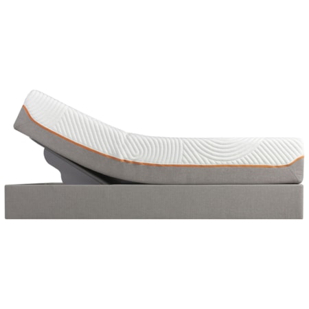 Full Medium-Firm Mattress and Tempur-Up Grey Foundation