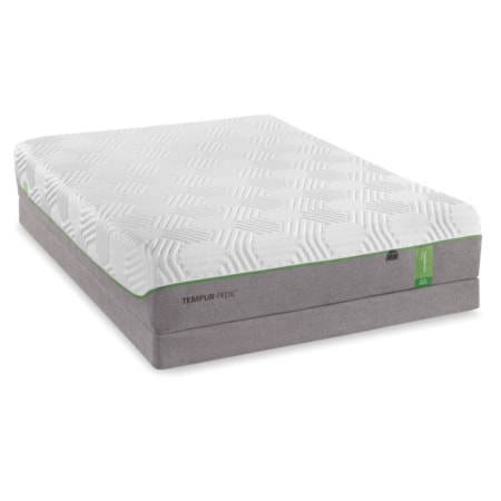 Full Medium Soft Plush Mattress and TEMPUR-Flat Low Profile Foundation