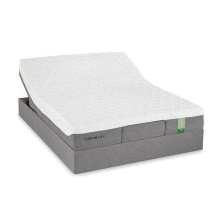 Queen Medium Firm Mattress and Tempur-Up Adjustable Foundation