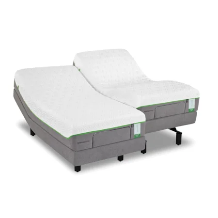 Queen Medium Firm Mattress and Tempur-Ergo Plus Adjustable Foundation