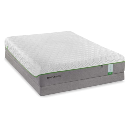 King Medium Plush Mattress and Tempur-Flat High Profile Foundation