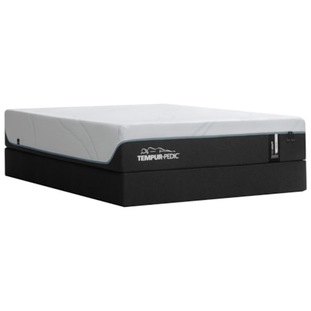 Queen 12" Pro Adapt Medium Mattress and Tempur-Flat High Profile Foundation