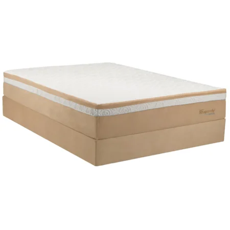 King Medium Firm Mattress and Tempur-Up Adjustable Grey Foundation