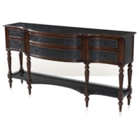 Traditional 6-Drawer Arched Sideboard