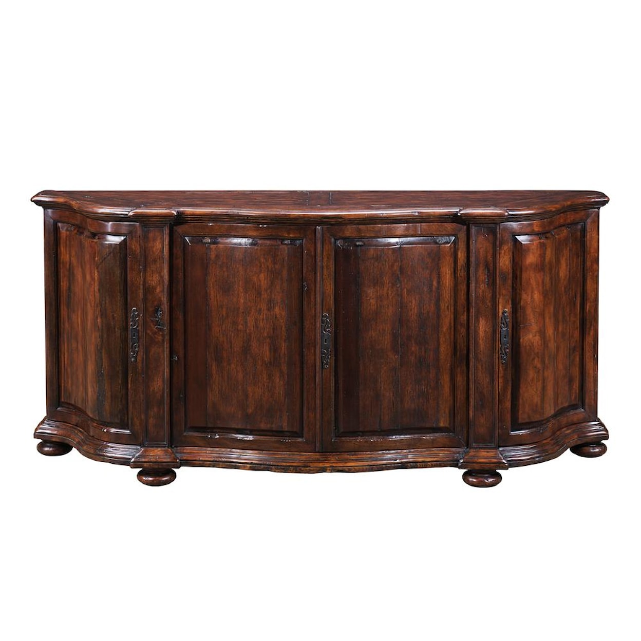 Theodore Alexander Cabinets and Sideboards Double Serpentine Sideboard