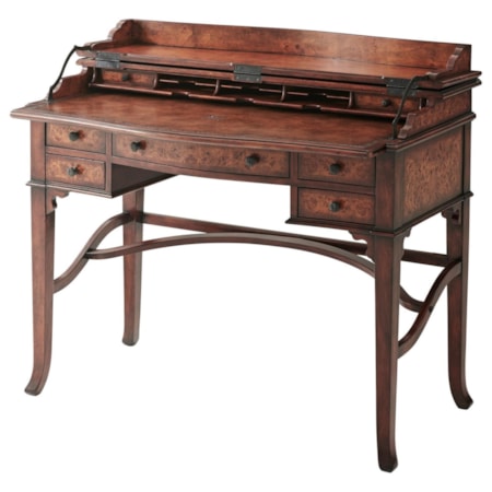 Mentioned in Dispatches Campaign Desk with Poplar Burl
