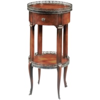 Traditional 1-Drawer Lamp Table with Shelf