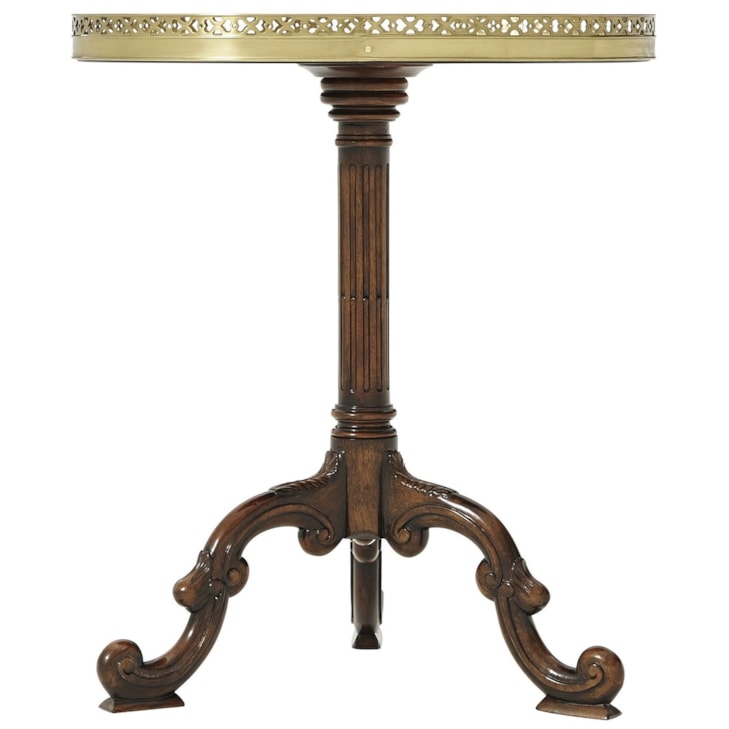 Theodore Alexander Essential TA Round Sunburst Lamp Table