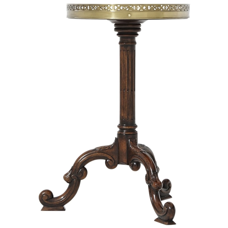 Theodore Alexander Essential TA Round Sunburst Lamp Table