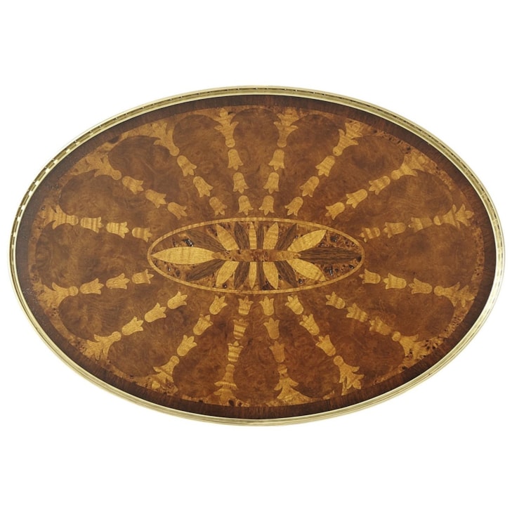 Theodore Alexander Essential TA Round Sunburst Lamp Table