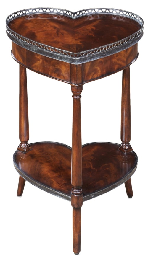 Double Heart Lamp Table