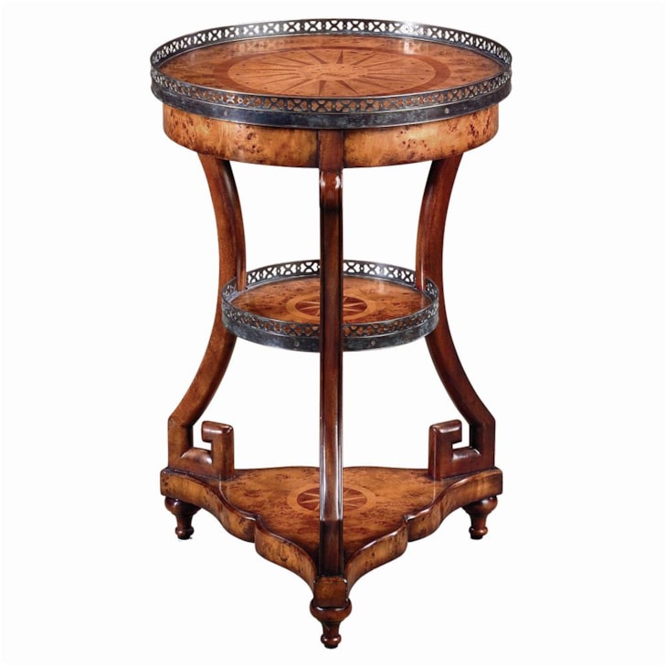 Theodore Alexander Tables 3 Tier Lamp End Table
