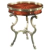 Theodore Alexander Tables Round Brass Lamp End Table