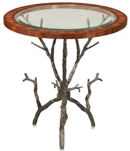 Mid-Century Modern Cast Brass Lamp Table