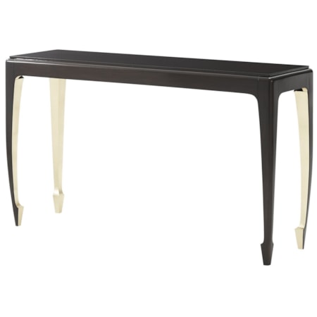 Golden Curve Console Table