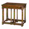 Theodore Alexander Tables 3 Antiqued Wood Parquetry Tables