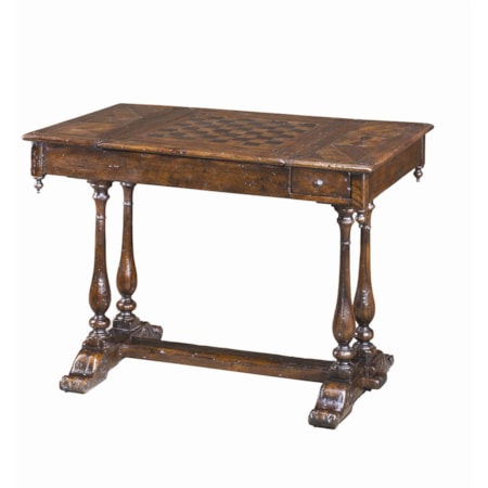 Antiqued Wood Games Table